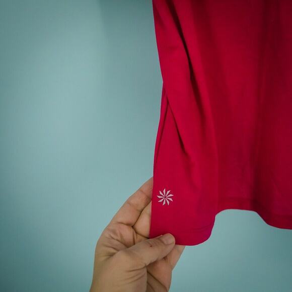 Athleta Size Medium M Essence CYA Support Pink Blue Strappy Back Bra Tank Top - Picture 3 of 8